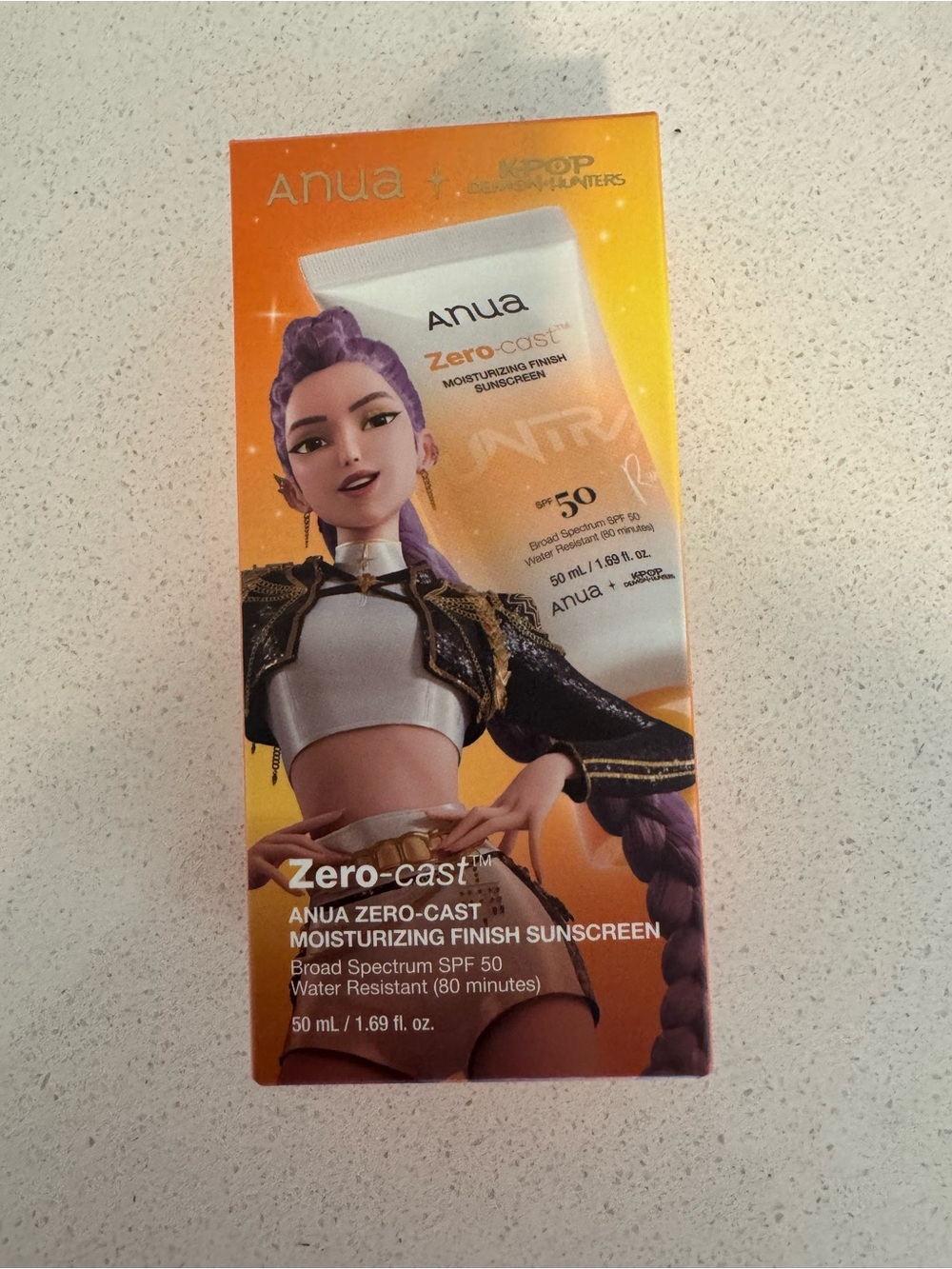 Anua Zero-Cast Moisturizing Finish Sunscreen SPF 50 -